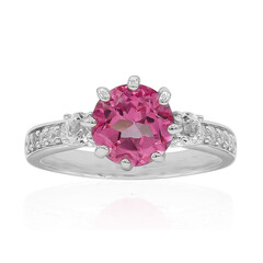 Anello in argento con Topazio Mistico Flamingo