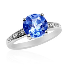 Anello in argento con Fluorite Cangiante