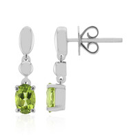 Orecchini in argento con Peridoto Jilin (Pallanova)