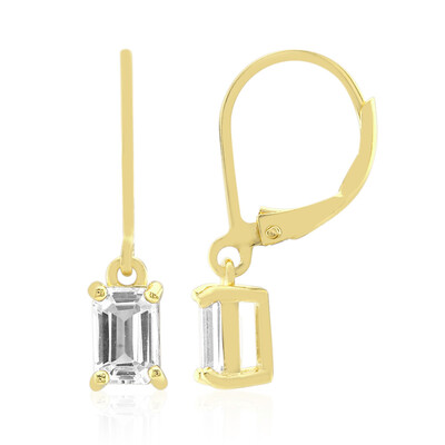 Orecchini in argento con Topazio Bianco