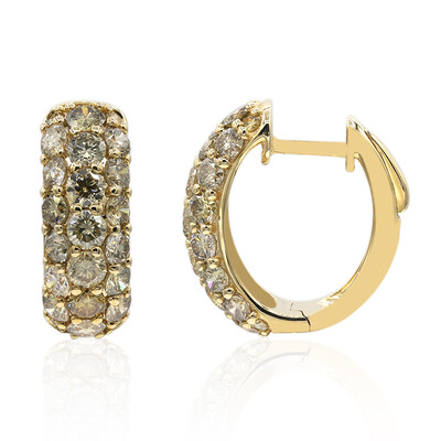 Orecchini in oro con Diamante Fancy I3 (CIRARI)