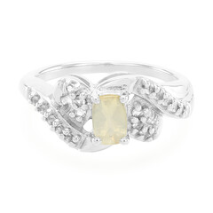 Anello in argento con Pietra del Sole Lunare