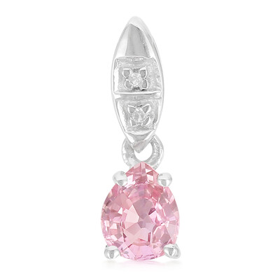 Ciondolo in argento con Zaffiro Padparadscha
