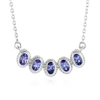 Collana in argento con Tanzanite