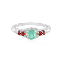Anello in argento con Smeraldo Russo