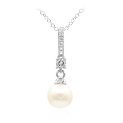 Collana in argento con Perla di Acqua Dolce