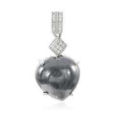 Ciondolo in argento con Ematite Nera