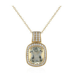 Collana in argento con Ametista Verde