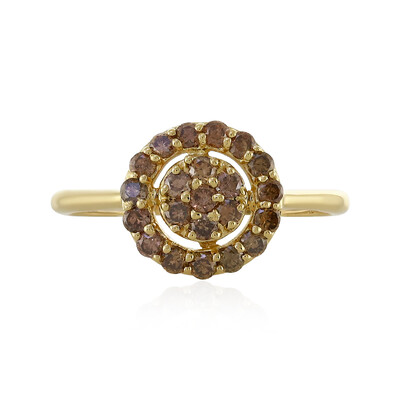 Anello in oro con Diamante Cioccolato I1