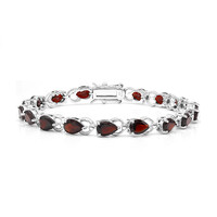 Bracciale in argento con Granato