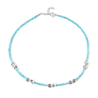 Collana in argento con Apatite Blu
