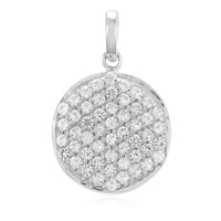 Ciondolo in argento con Topazio Bianco