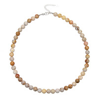 Collana in argento con Corallo Pietrificato