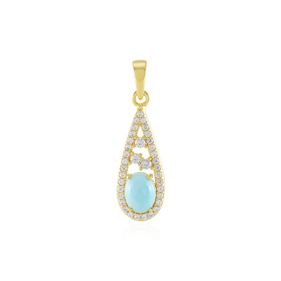 Ciondolo in argento con Larimar