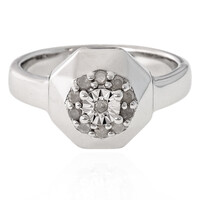 Anello in argento con Diamante I3 (H)