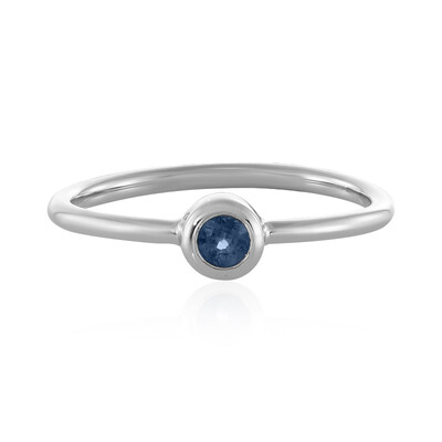 Anello in argento con Zaffiro Blu