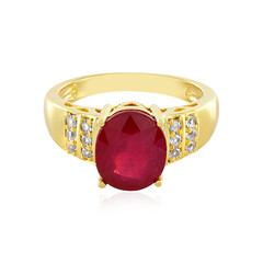 Anello in argento con Rubino del Madagascar