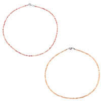 Collana in argento con Rodonite