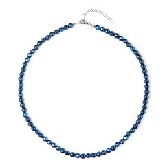 Collana in argento con Ematite Blu