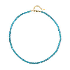 Collana in argento con Apatite Blu Neon