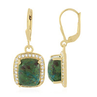 Orecchini in argento con Crisocolla