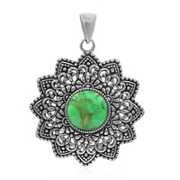Ciondolo in argento con Turchese Kingman Mohave Verde (Art of Nature)
