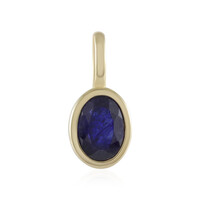 Ciondolo in argento con Zaffiro Blu del Madagascar