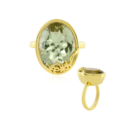 Anello in argento con Ametista Verde