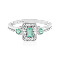 Anello in argento con Smeraldo Russo