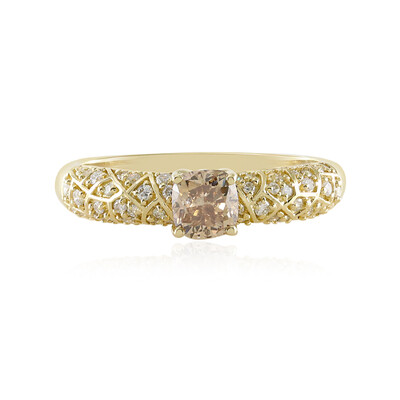 Anello in oro con Diamante Champagne SI2 (de Melo)