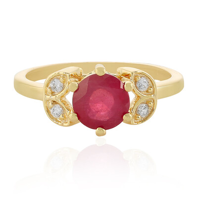 Anello in argento con Rubino del Madagascar