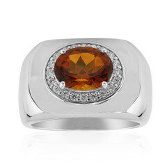 Anello in argento con Citrino Madeira