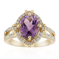Anello in argento con Ametista Boliviana