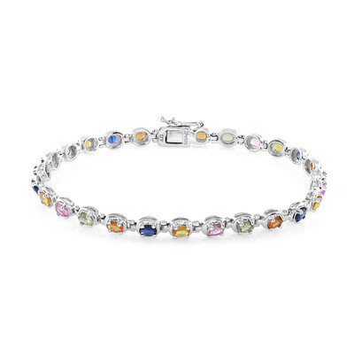 Bracciale in argento con Zaffiro Blu