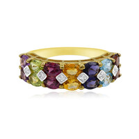 Anello in argento con Rodolite