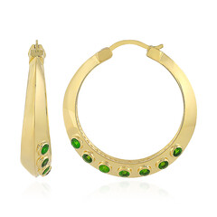 Orecchini in argento con Diopside Russo