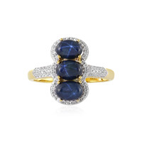 Anello in argento con Zaffiro Stellato Blu