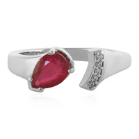 Anello in argento con Rubino del Madagascar