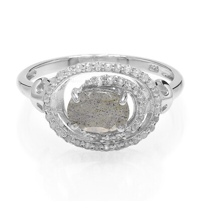 Anello in argento con Labradorite