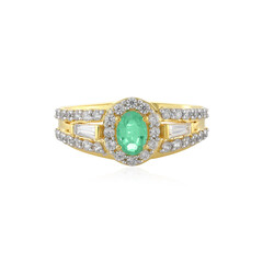 Anello in argento con Smeraldo Colombiano