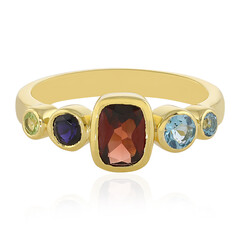 Anello in argento con Granato d’India