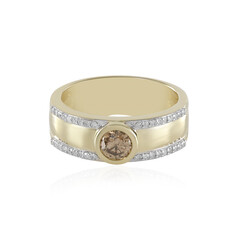 Anello in oro con Diamante Champagne I2 (de Melo)