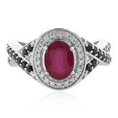 Anello in argento con Rubino del Madagascar