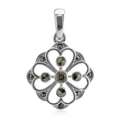 Ciondolo in argento con Diamante Rose de France SI1 di Argyle (Annette classic)