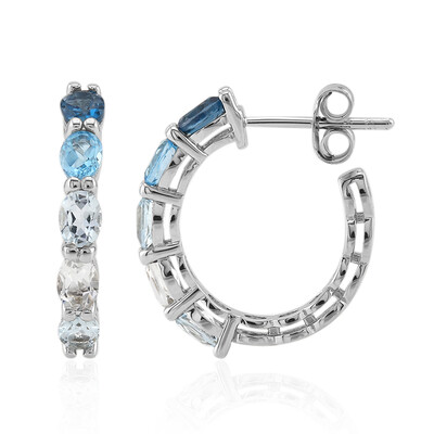 Orecchini in argento con Topazio Blu Londra