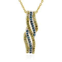 Collana in argento con Diamante Giallo PK
