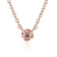 Collana in argento con Diamante Champagne I3
