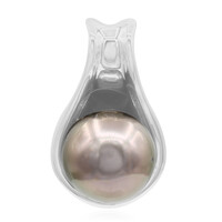 Ciondolo in argento con Perla Tahitiana (TPC)