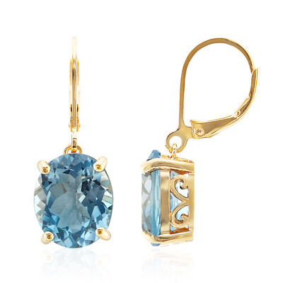 Orecchini in argento con Topazio Blu Cielo