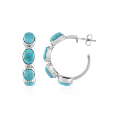 Orecchini in argento con Turchese Kingman Mohave Blu (Faszination Türkis)